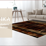 Ultra Soft Area Rug, Non Slip, Stain Resistant, Washable Area Rugs for Living Room, Bedroom, Wildlife-Inspired Luxurious Aesthetic(Brown)