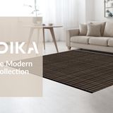 Ultra Soft Area Rug, Non Slip, Stain Resistant, Washable Area Rugs for Living Room, Bedroom, Luxury Soft Plaid Coastal Influence(Brown)