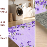 Ultra Soft Area Rug, Non Slip, Stain Resistant, Washable Area Rugs for Living Room, Bedroom, Charming Circular Plush Decor Accent(Purple)