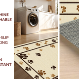 Ultra Soft Area Rug, Non Slip, Stain Resistant, Washable Area Rugs for Living Room, Bedroom, Rustic Earthy Animal Print Motif(Beige)
