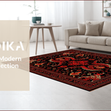 Ultra Soft Area Rug, Non Slip, Stain Resistant, Washable Area Rugs for Living Room, Bedroom, Colorful Dragon Fantasy Aesthetic(Red)