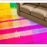 Ultra Soft Area Rug, Non Slip, Stain Resistant, Washable Area Rugs for Living Room, Bedroom, Colorful Abstract Swirl Design(Blue)