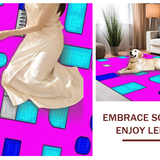 Ultra Soft Area Rug, Non Slip, Stain Resistant, Washable Area Rugs for Living Room, Bedroom, Charming Floral Pastel Fantasy(Pink)