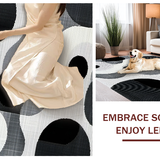 Graceful Abstract Wave Composition(Black)