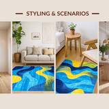 Elegant Colorful Mosaic Design(Blue)