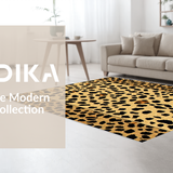 Ultra Soft Area Rug, Non Slip, Stain Resistant, Washable Area Rugs for Living Room, Bedroom, Trendy Soft Animal Pattern Accent(Beige)