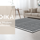 Chic Geometric Monochrome Design(Black)