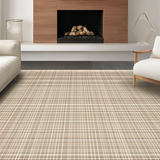 Ultra Soft Area Rug, Non Slip, Stain Resistant, Washable Area Rugs for Living Room, Bedroom, Warm Neutral Lattice Charm(Beige)