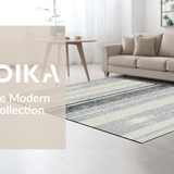 Ultra Soft Area Rug, Non Slip, Stain Resistant, Washable Area Rugs for Living Room, Bedroom, Timeless Elegant Warmth Accents(Gray)
