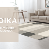 Ultra Soft Area Rug, Non Slip, Stain Resistant, Washable Area Rugs for Living Room, Bedroom, Unique Earth Tone Graphic Pattern(Beige)