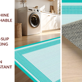 Coastal Striped Seafoam Elegance(Blue)