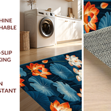 Ultra Soft Area Rug, Non Slip, Stain Resistant, Washable Area Rugs for Living Room, Bedroom, Lush Exotic Patterned Accent(Blue)