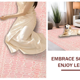 Ultra Soft Area Rug, Non Slip, Stain Resistant, Washable Area Rugs for Living Room, Bedroom, Pretty Pink Bow Area Rug(Pink)