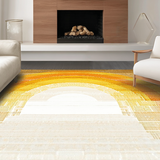 Ultra Soft Area Rug, Non Slip, Stain Resistant, Washable Area Rugs for Living Room, Bedroom, Chic Minimalist Ombre Design(Yellow)