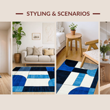 Elegant Modern Color Blocked Design(Blue)