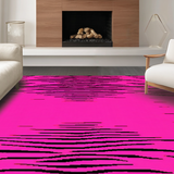 Ultra Soft Area Rug, Non Slip, Stain Resistant, Washable Area Rugs for Living Room, Bedroom, Bold Abstract Animal Print Style(Pink)
