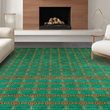 Cozy Distressed Diamond Layout(Green)