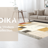 Ultra Soft Area Rug, Non Slip, Stain Resistant, Washable Area Rugs for Living Room, Bedroom, Sleek Urban Rustic Visual Theme(Beige)