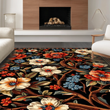 Elegant Black Floral Elegance(Black)