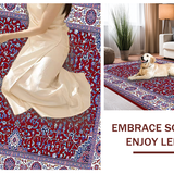 Sophisticated Lattice Floral Motif(Red)