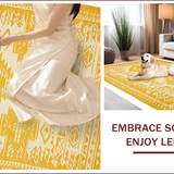 Ultra Soft Area Rug, Non Slip, Stain Resistant, Washable Area Rugs for Living Room, Bedroom, Southwest Inspired Geometric Harmony(Yellow)