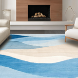 Chic Coastal Inspired Abstract Motif(Blue)