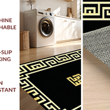 Striking Vintage Geometric Appeal(Black)