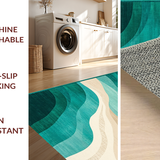 Chic Abstract Linear Composition(Green)