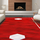 Bold Round Sports Collection Accent(Red)