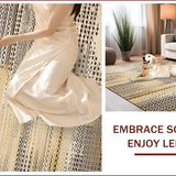 Ultra Soft Area Rug, Non Slip, Stain Resistant, Washable Area Rugs for Living Room, Bedroom, Vibrant Modern Wildlife Aesthetic(Beige)