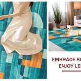 Contemporary Vibrant Tiled Design(Blue)