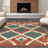 Colorful Modern Lattice Design(Red)