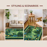 Lively Green Tiled Nature Scenes(Green)