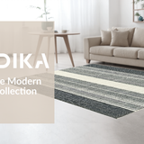 Black and White Striped Handcrafted Woven Design(White)