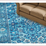 Ultra Soft Area Rug, Non Slip, Stain Resistant, Washable Area Rugs for Living Room, Bedroom, Soft Blue Under Table Dining Room Rug(Blue)