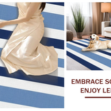 Chic Blue Tiled Geometric Fusion(Blue)