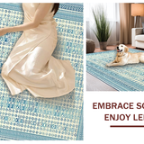 Chic Modern Low Pile Design(Blue)