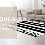 Ultra Soft Area Rug, Non Slip, Stain Resistant, Washable Area Rugs for Living Room, Bedroom, Rustic Luxurious Animal Inspiration(Black)