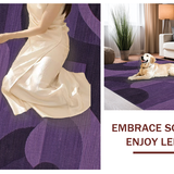 Ultra Soft Area Rug, Non Slip, Stain Resistant, Washable Area Rugs for Living Room, Bedroom, Vibrant Rich Tone with Shag Appeal(Purple)