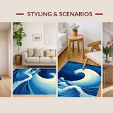 Chic Abstract Oceanic(Blue)