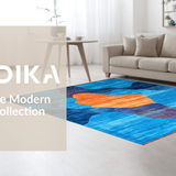 Lively Multi Hued Textured(Blue)