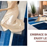 Elegant Monochrome Artful Design(Blue)