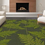 Ultra Soft Area Rug, Non Slip, Stain Resistant, Washable Area Rugs for Living Room, Bedroom, Warm Vintage Ogee Emblem(Gray)