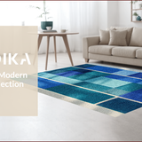 Ultra Soft Area Rug, Non Slip, Stain Resistant, Washable Area Rugs for Living Room, Bedroom, Plush Pink Tibetan Tiger Meditation Rug(Blue)