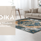 Chic Earthy Geometric Arrangement(Blue)