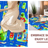 Brightly Colored City Journey Canvas(Blue)