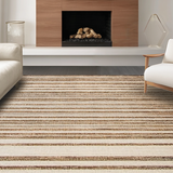Ultra Soft Area Rug, Non Slip, Stain Resistant, Washable Area Rugs for Living Room, Bedroom, Contemporary Soft Neutral Palette(Beige)