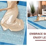 Elegant Blue Curved Ornamentation(Blue)