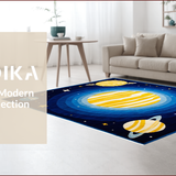 Vibrant Solar System Illustration(Blue)
