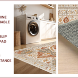 Shabby Chic Turmeric Non Slip Large Area(Beige)
